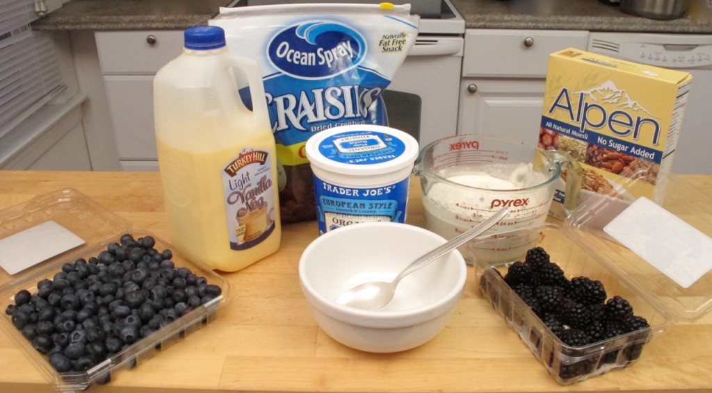 Hot or Cold Cereal with Egg Nog Ingredients & Equipment